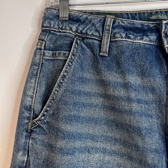 Wild Fable NWT Mid Rise Baggy Denim Jean Slouchy Back Cinch Tab Size 4/29 - Picture 5 of 11